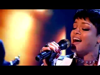 rihanna's performance with her new single "what now?" on the alan carr show